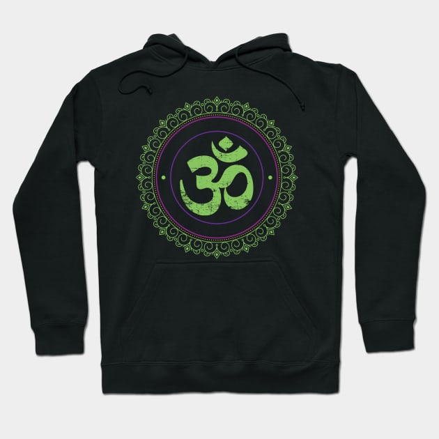 Spiritual dot Om Hoodie by CTShirts